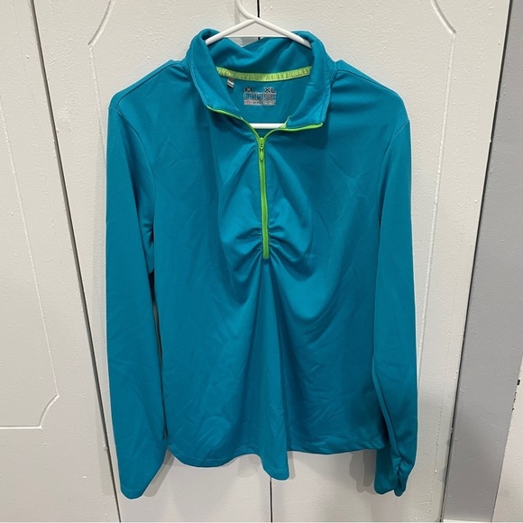 Under Armour Blue and Green 1/2 Zip Jacket - Picture 1 of 11